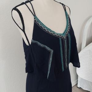 Lovestitch navy blue maxi dress, size S